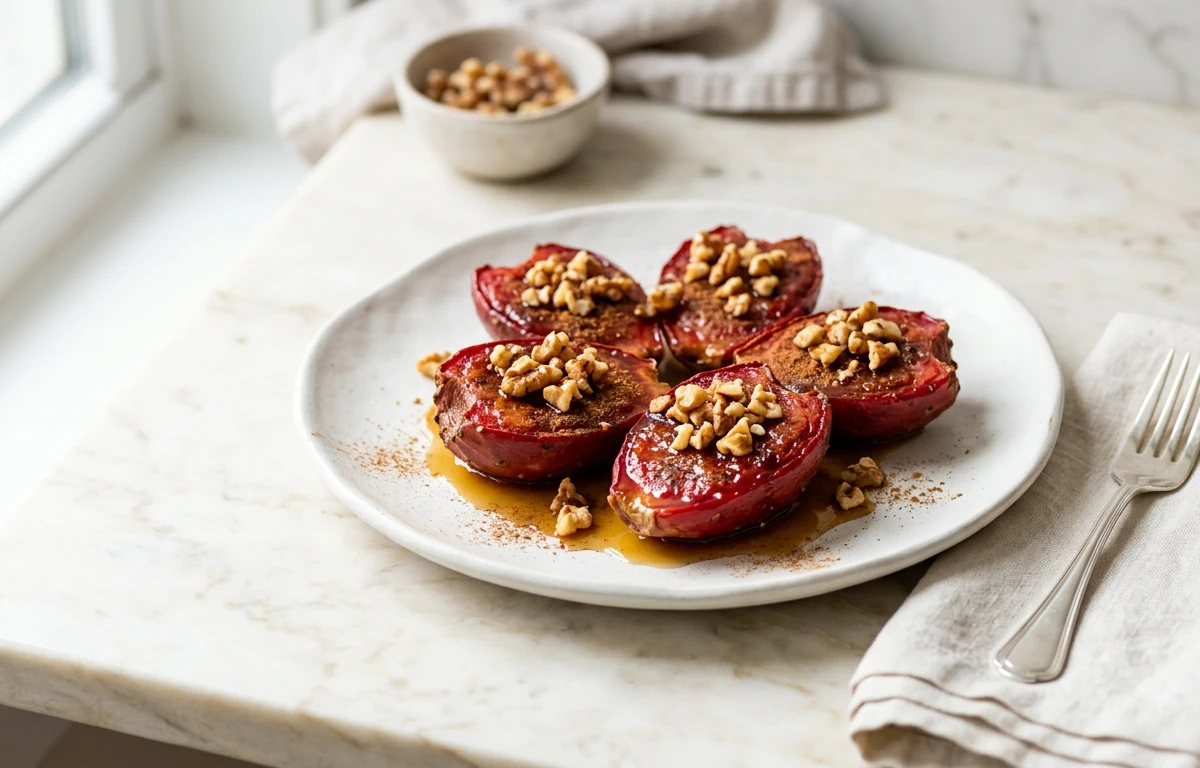 Baked Pears with Cinnamon & Walnuts