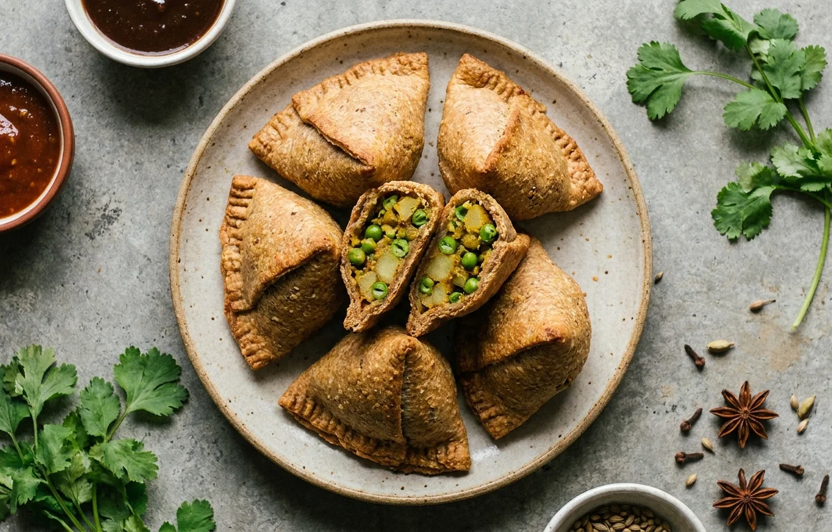 Baked Whole Wheat Samosa