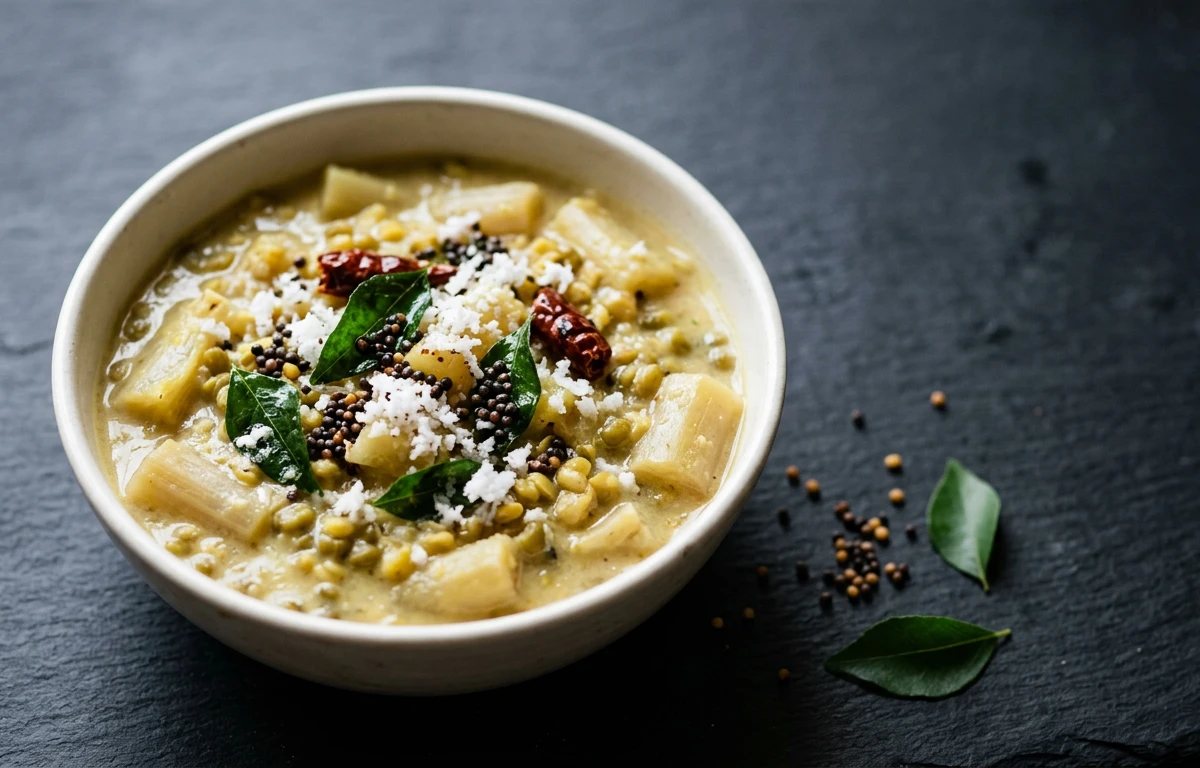 Banana Stem & Lentil Kootu