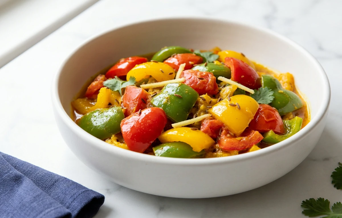 Bell Pepper Sabzi