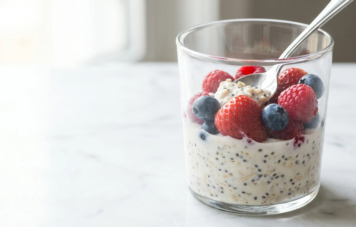 Berry and Chia Overnight Oats