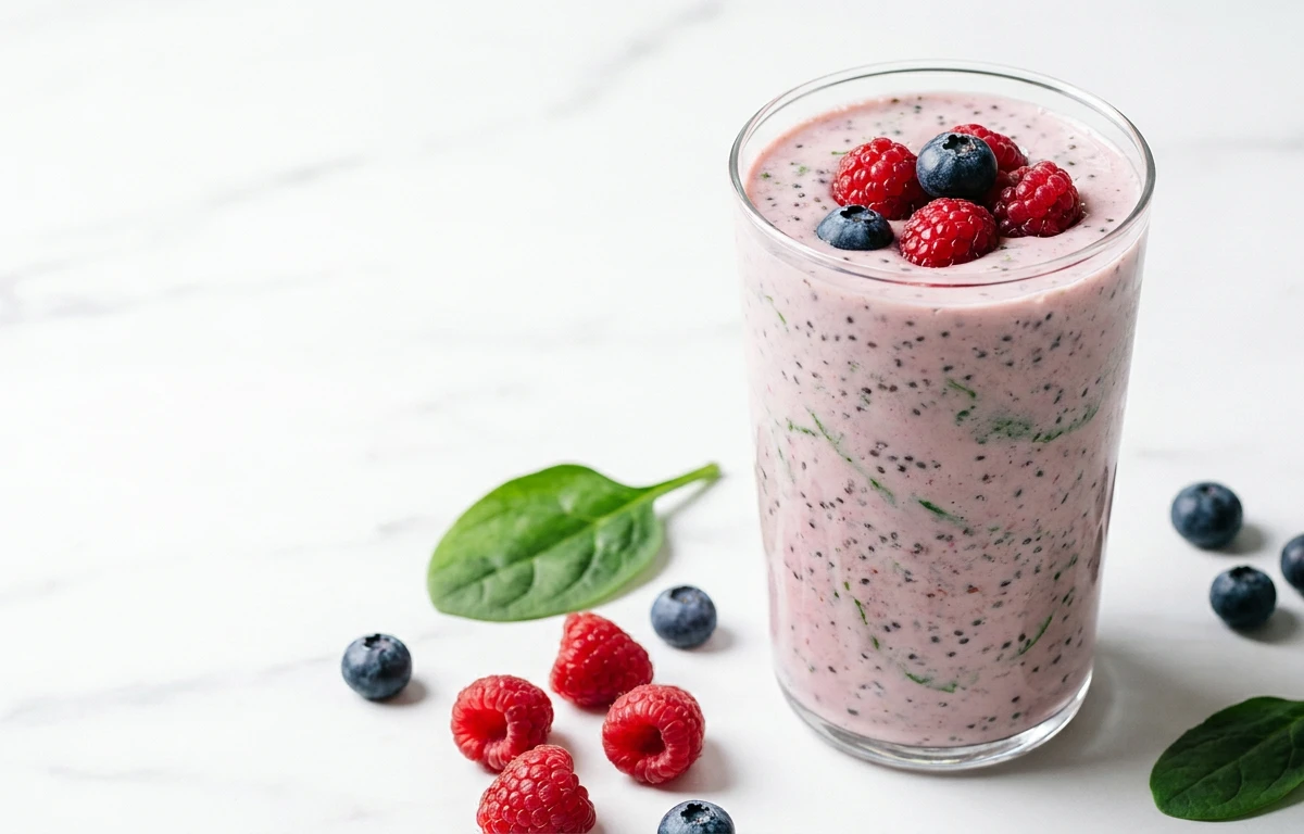 Berry Chia Protein Smoothie