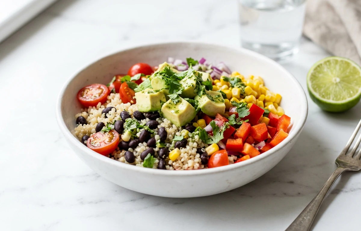 Black Bean, Avocado & Quinoa Bowl