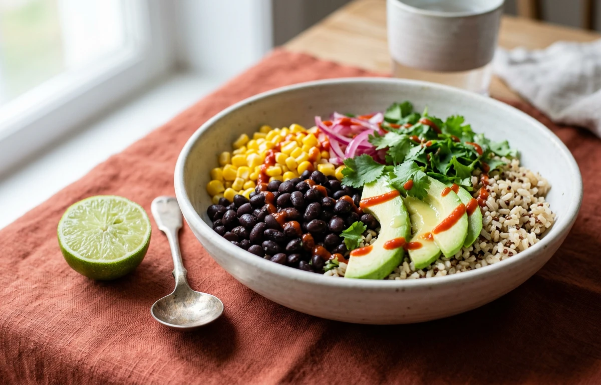 Black Bean & Corn Rice Bowl