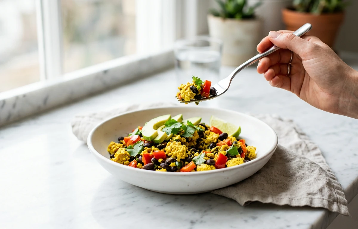 Black Bean & Tofu Scramble