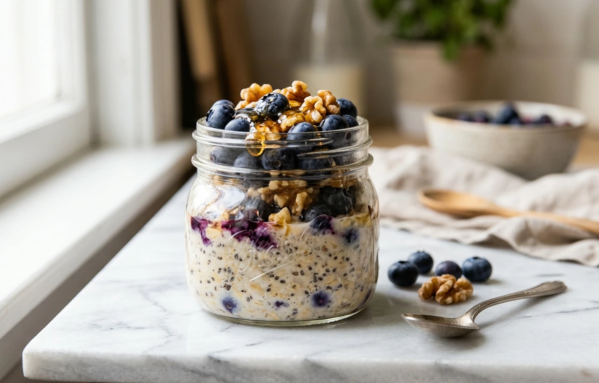 Blueberry Walnut Overnight Oats
