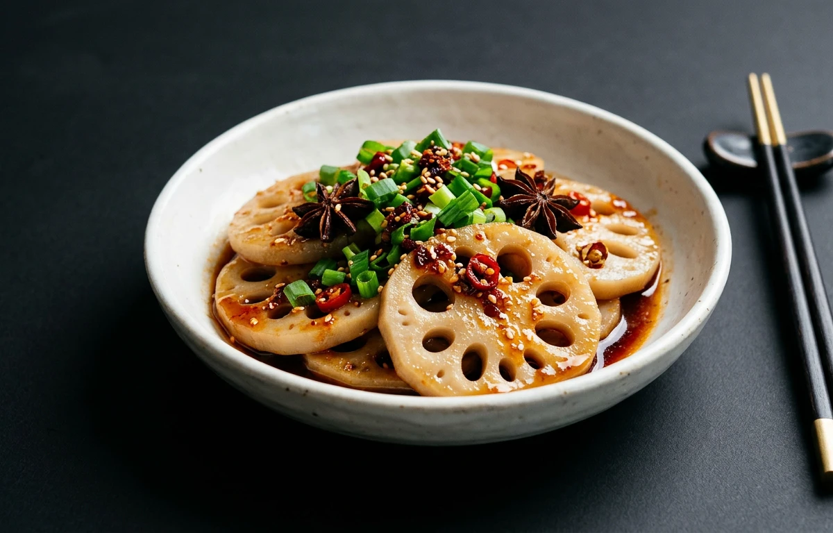 Braised Lotus Stem in Savory Sauce