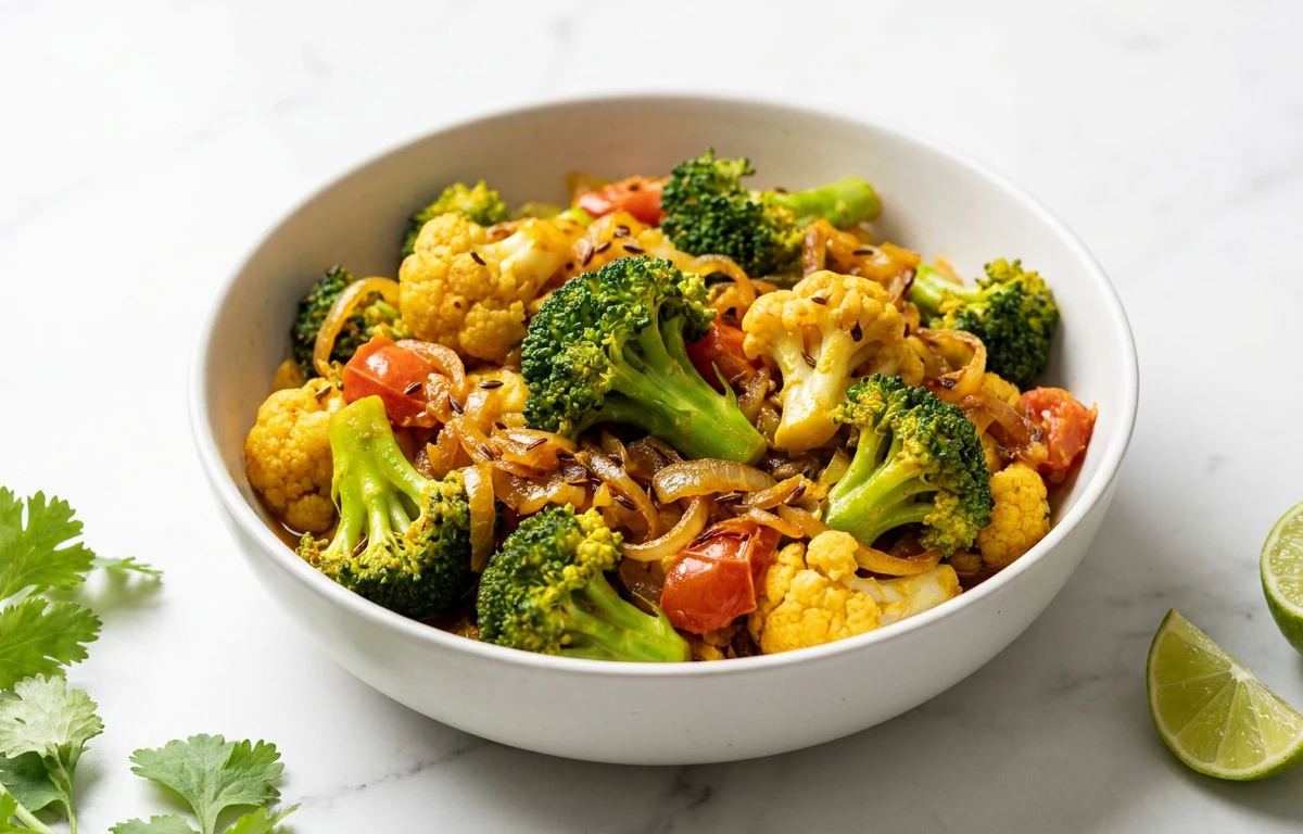 Broccoli Cauliflower Sabzi