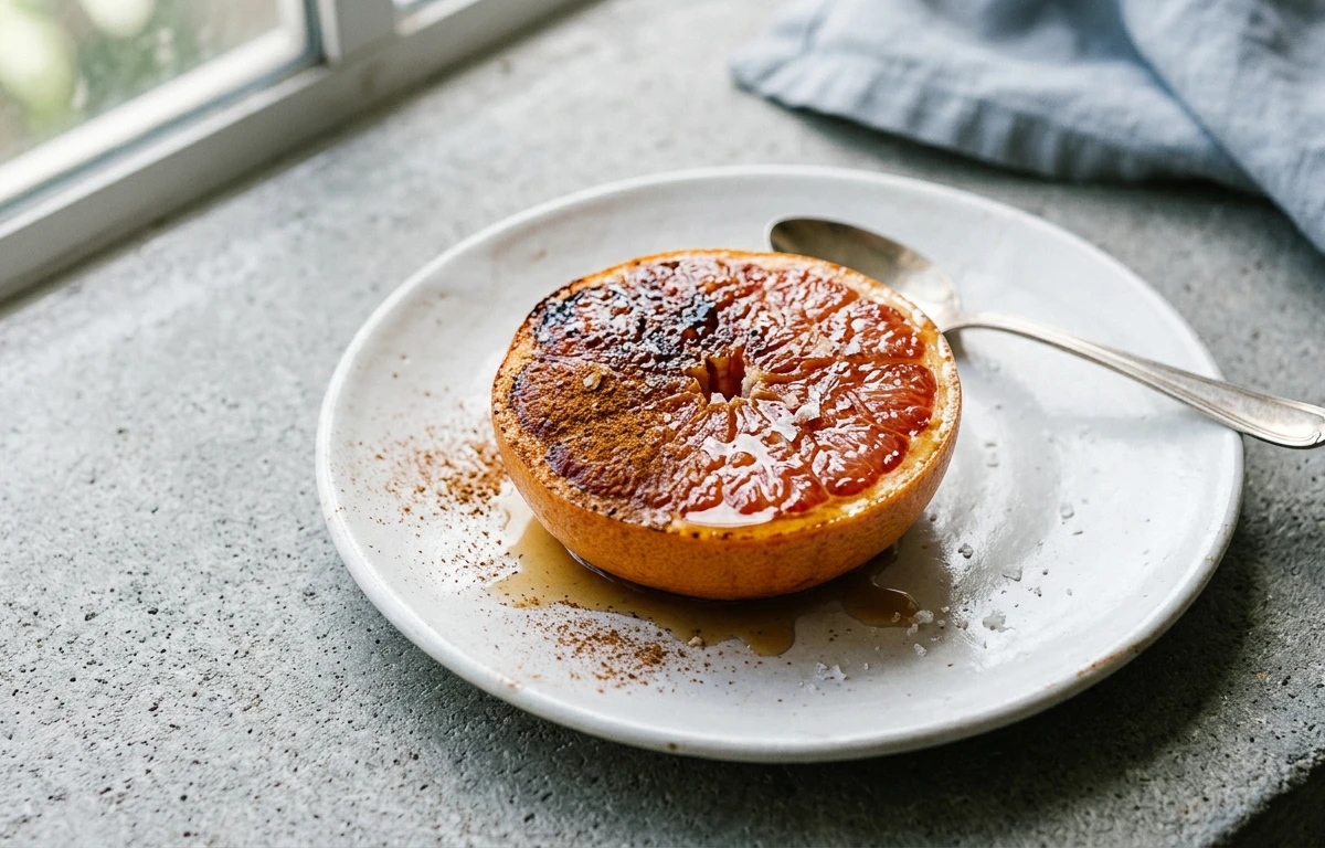 Broiled Cinnamon Grapefruit