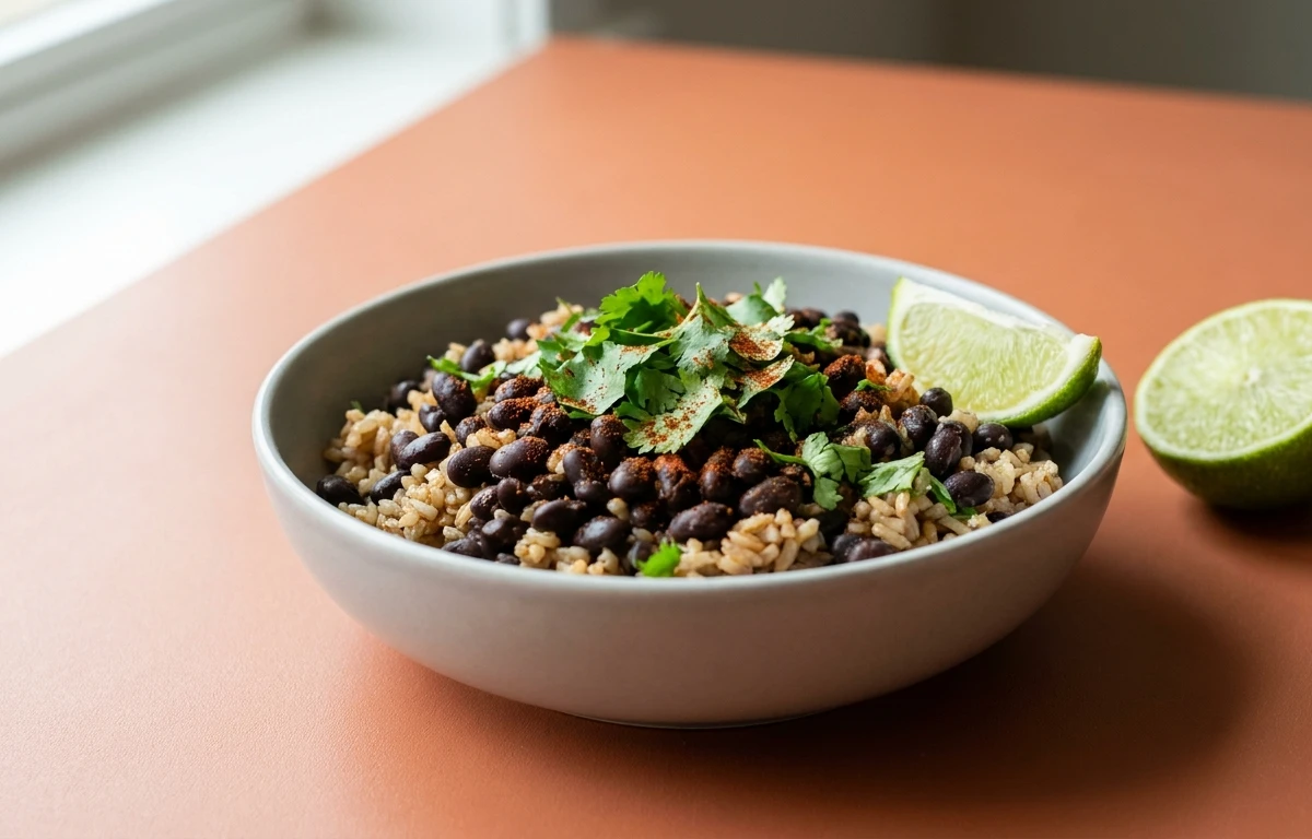 Brown Rice and Black Beans