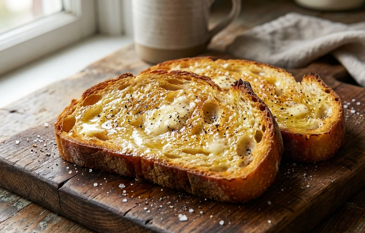 Butter Toast on Tawa