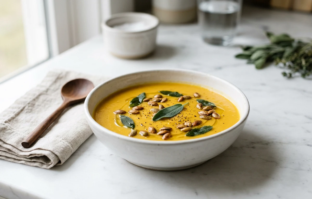 Butternut Squash Soup with Mace