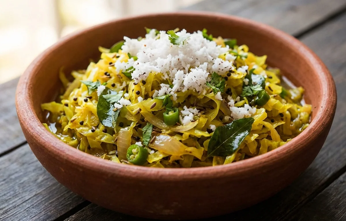 Cabbage Bhaji