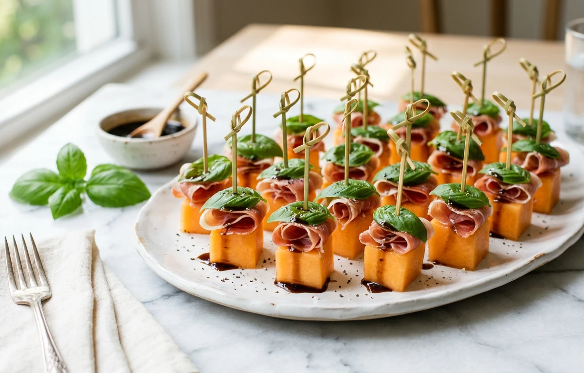 Cantaloupe & Prosciutto Bites