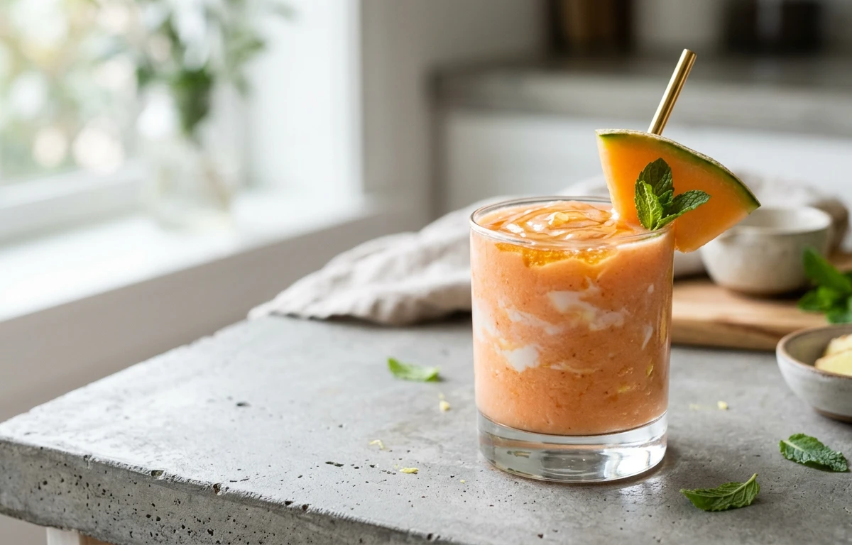 Cantaloupe Ginger Smoothie