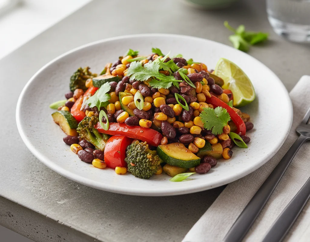 Vegetarian Black Bean Stir-fry