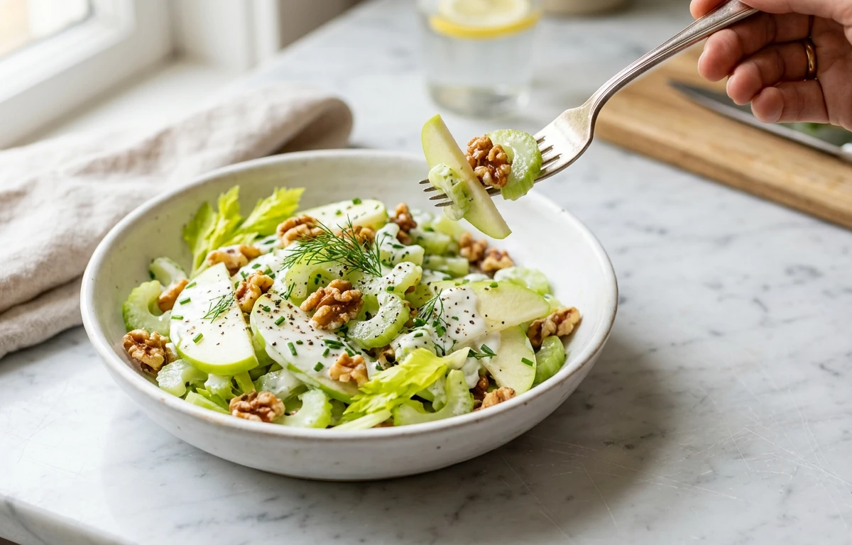 Celery, Apple & Walnut Salad