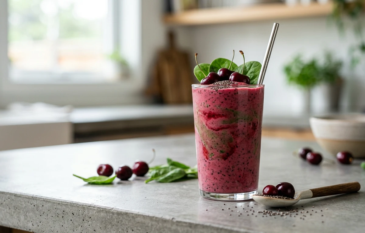 Cherry & Spinach Smoothie
