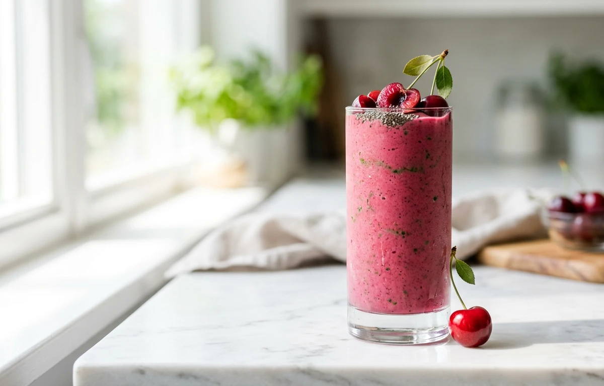 Cherry & Spinach Protein Smoothie