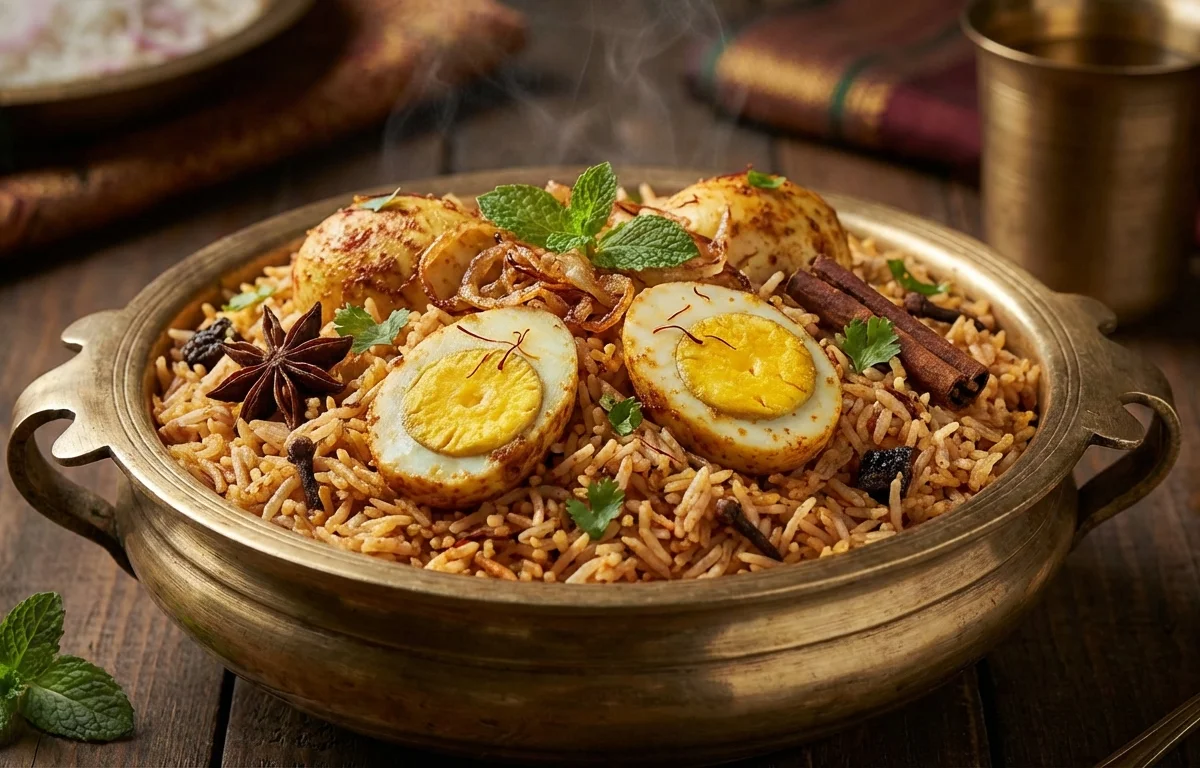 Chettinad Egg Biryani