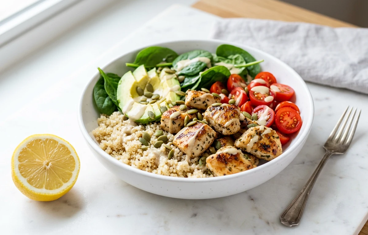Chicken & Avocado Quinoa Bowl