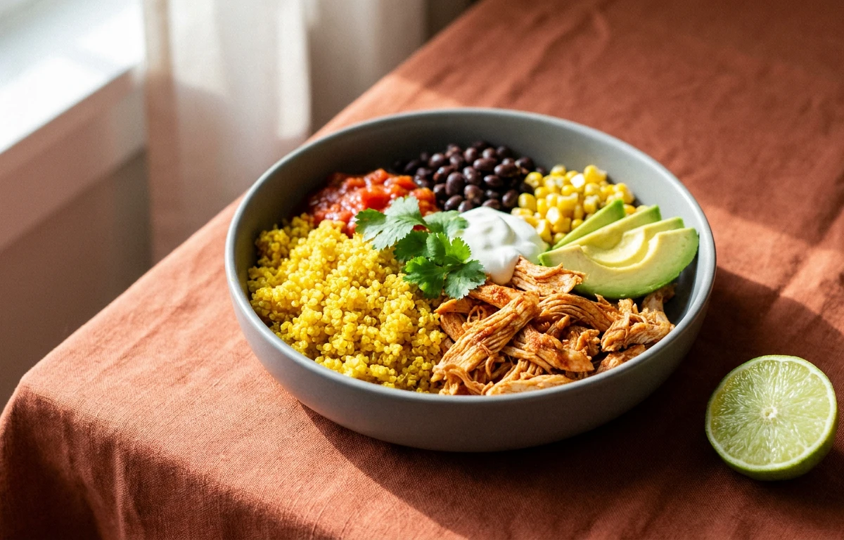 Chicken Burrito Quinoa Bowl