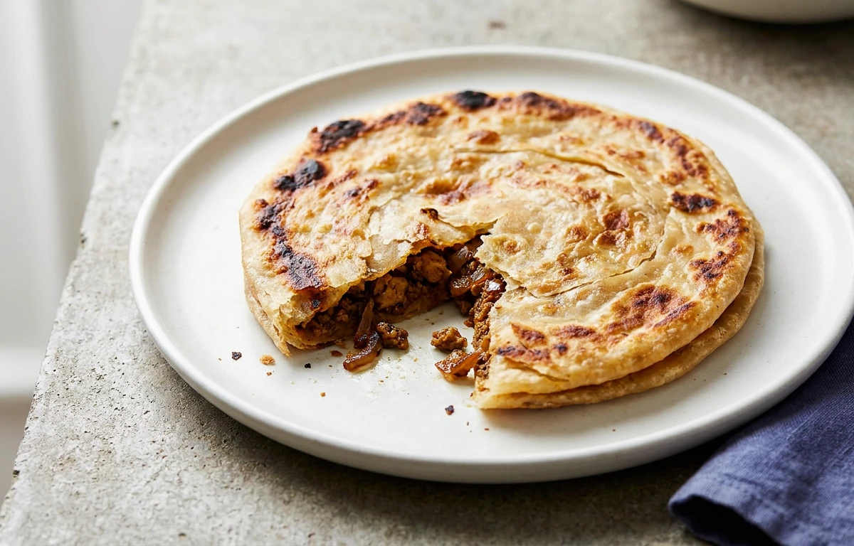 Chicken Keema-Stuffed Paratha