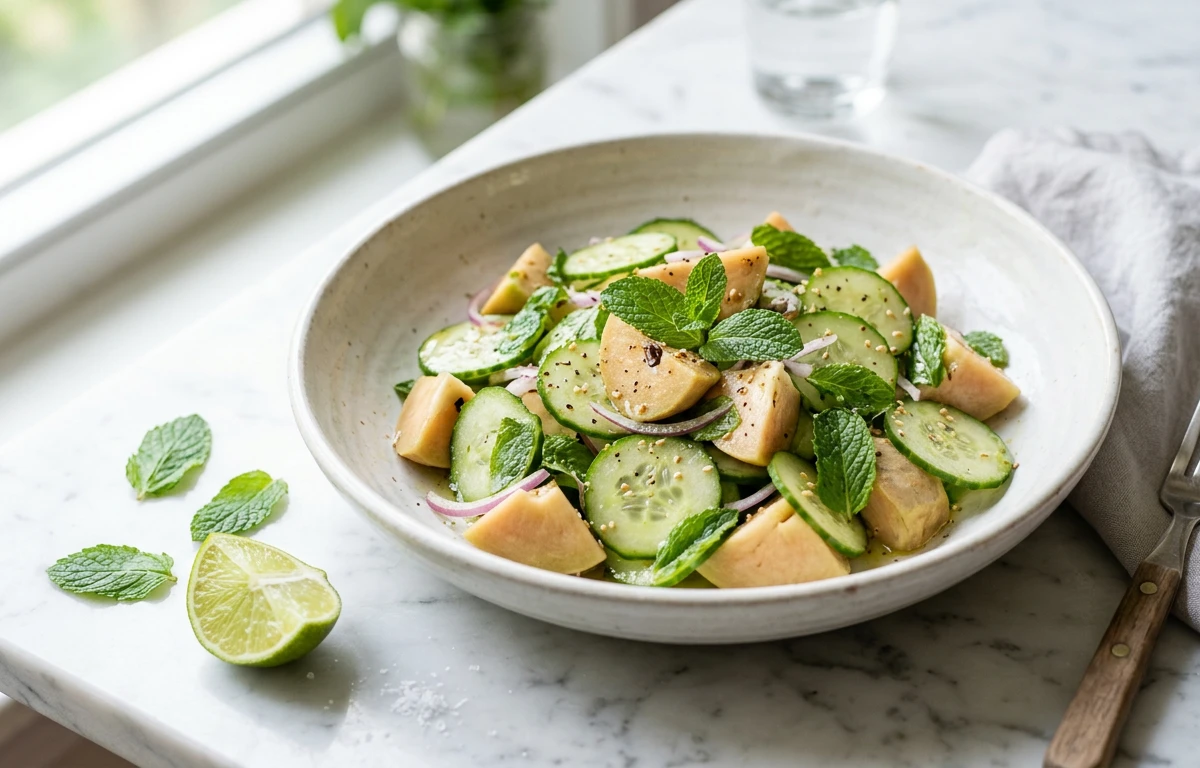 Chikoo & Cucumber Salad