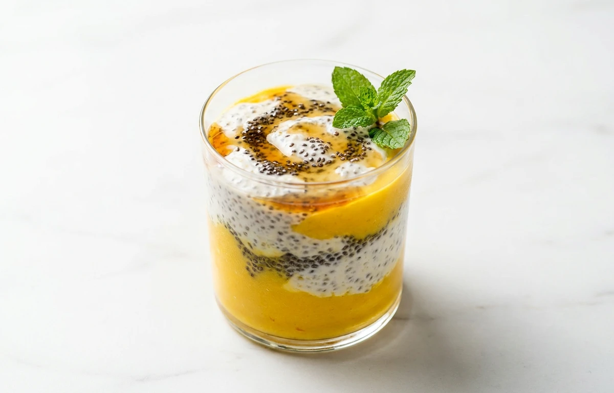 Chilled Custard Apple & Chia Cream