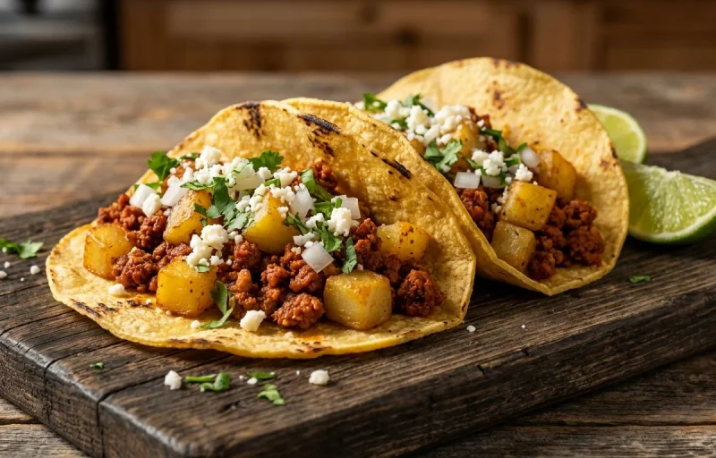 Chorizo and Potato Tacos