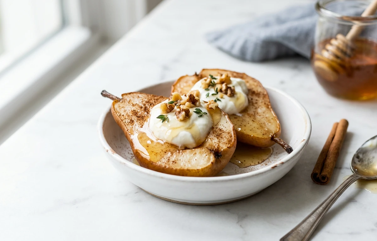 Cinnamon Baked Pears