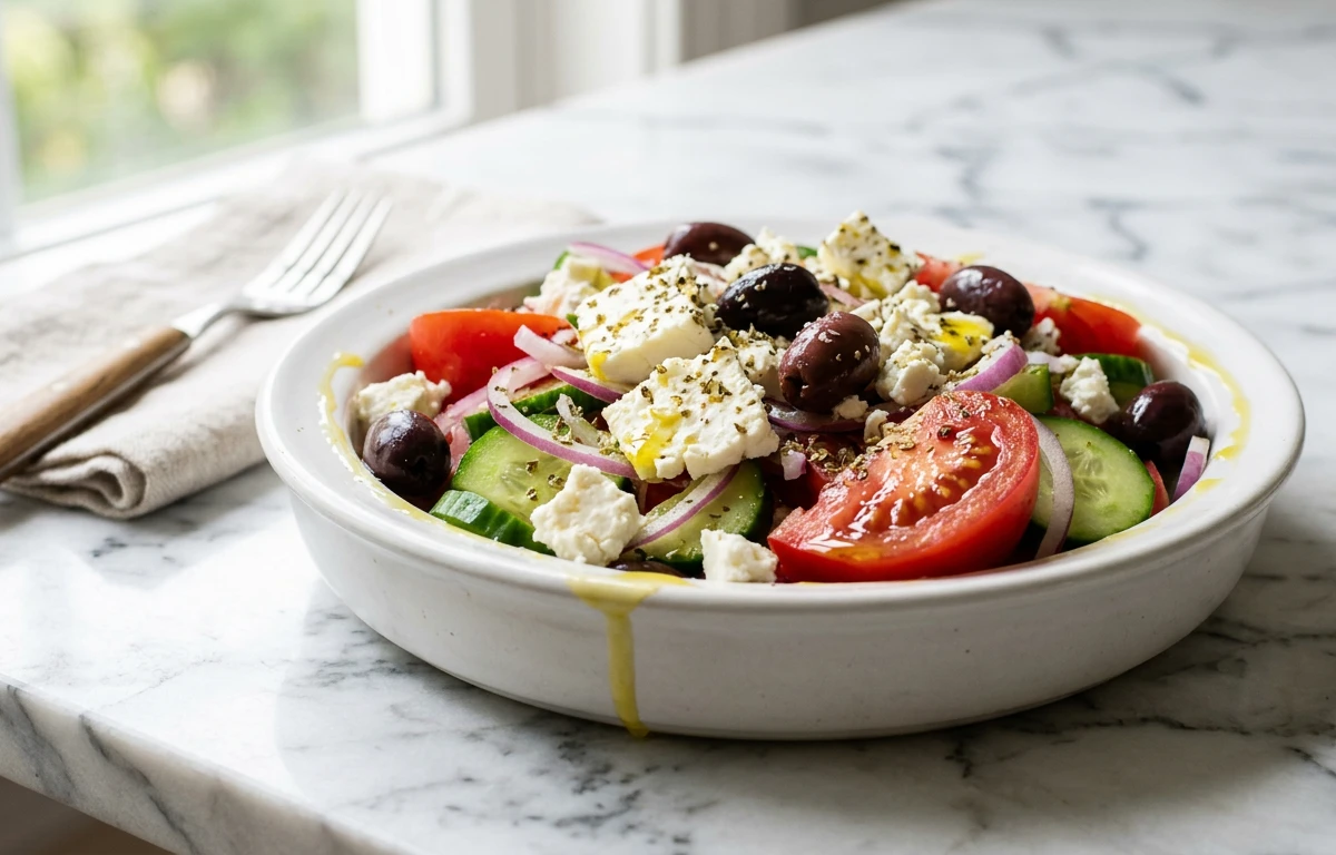 Classic Greek Salad with Feta