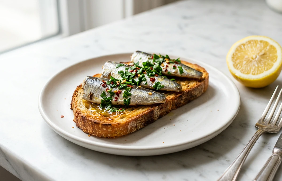 Classic Sardines on Toast