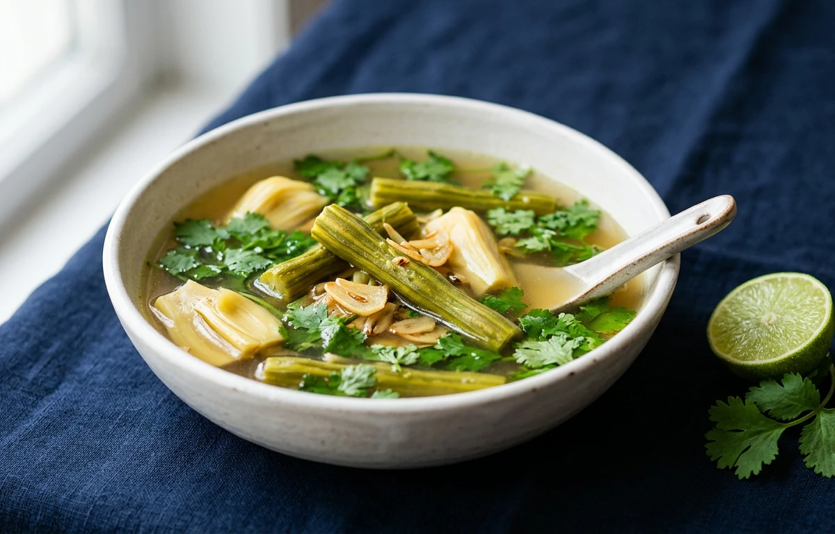 Clear Drumstick & Ginger Soup
