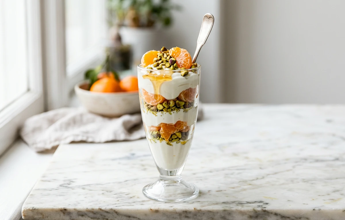Clementine & Pistachio Yogurt Parfait