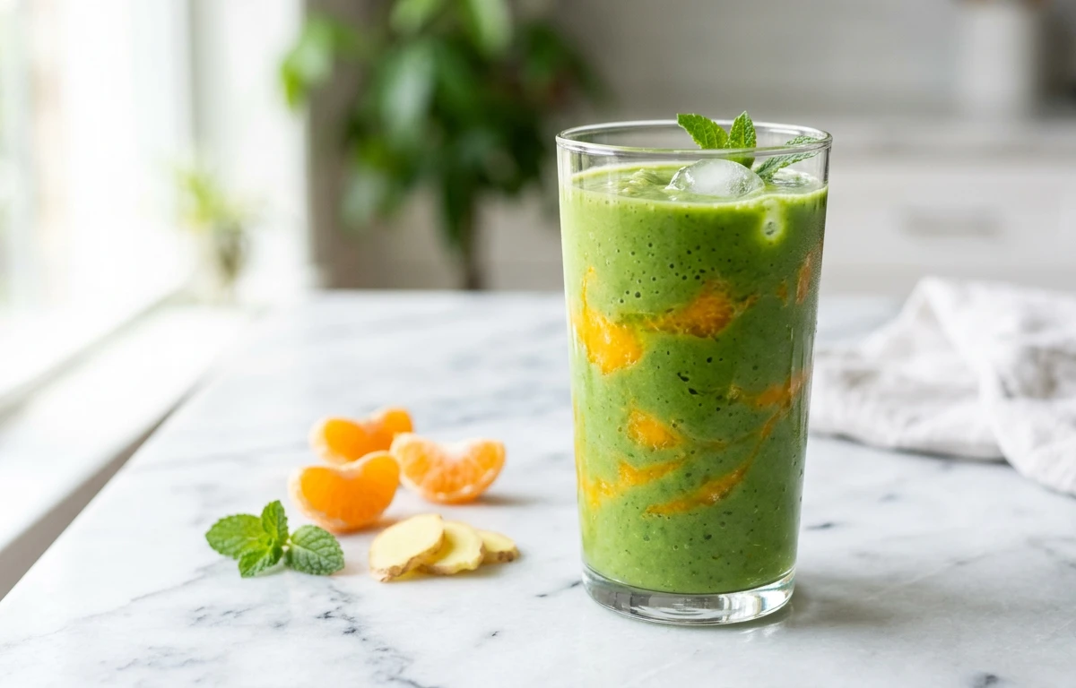 Clementine Ginger Green Smoothie