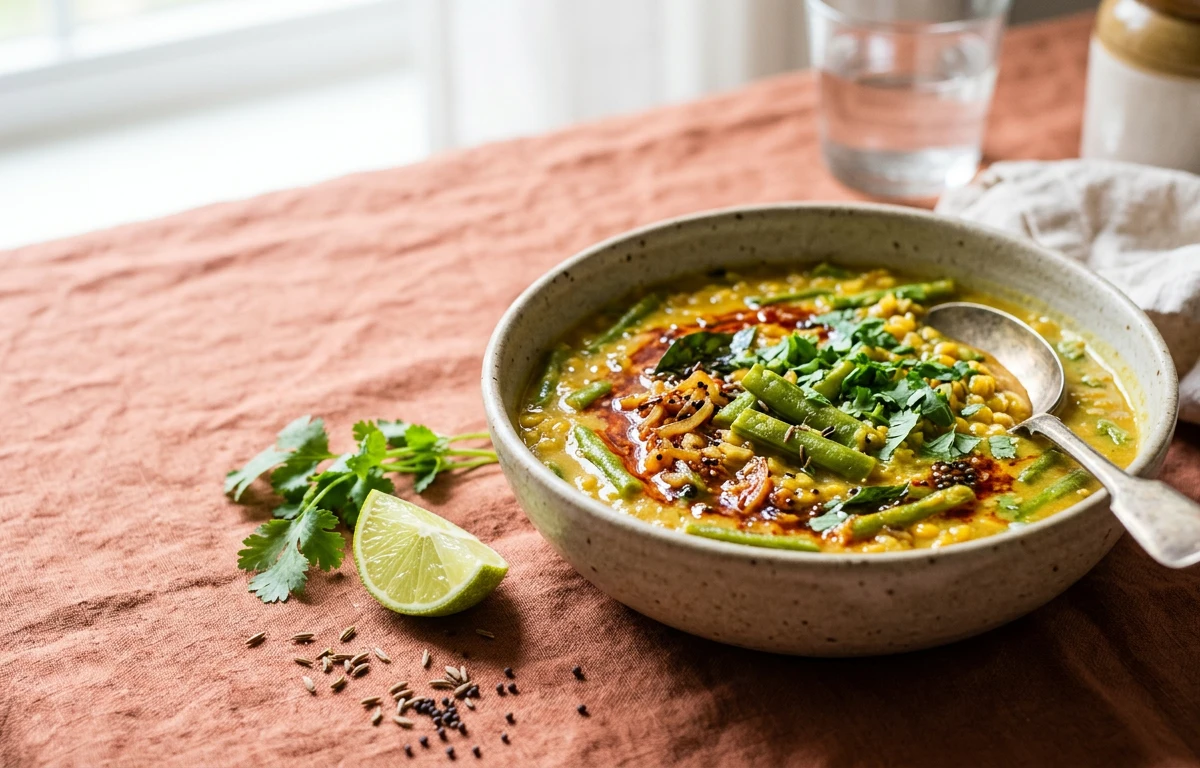 Cluster Bean & Lentil Curry (Dal)