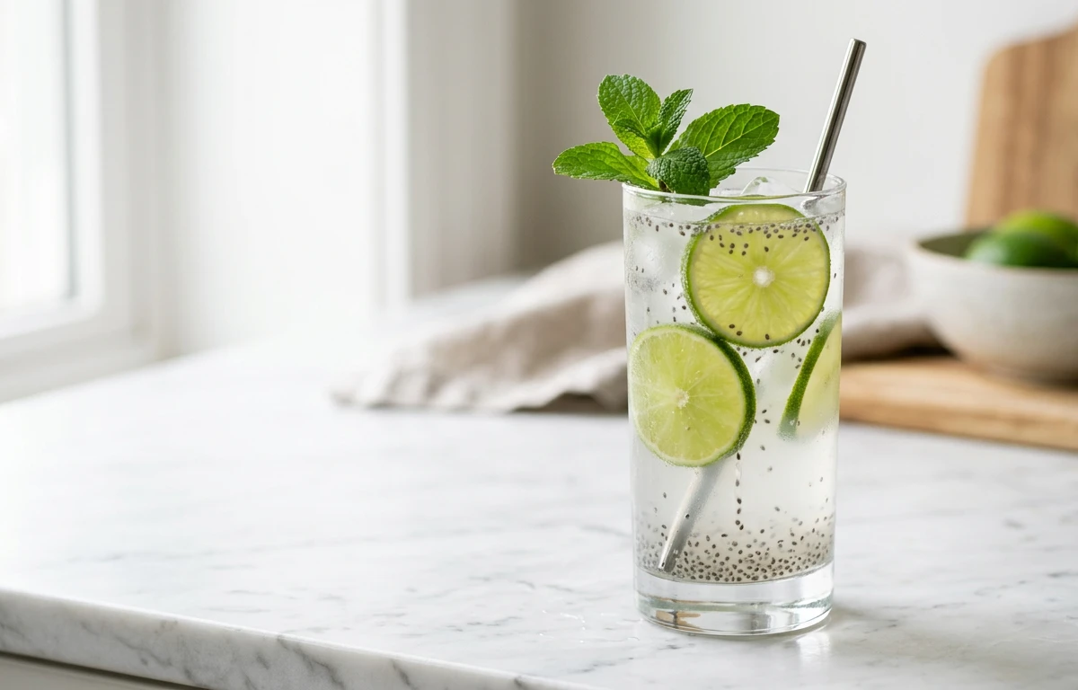Coconut-Lime Chia Fresca