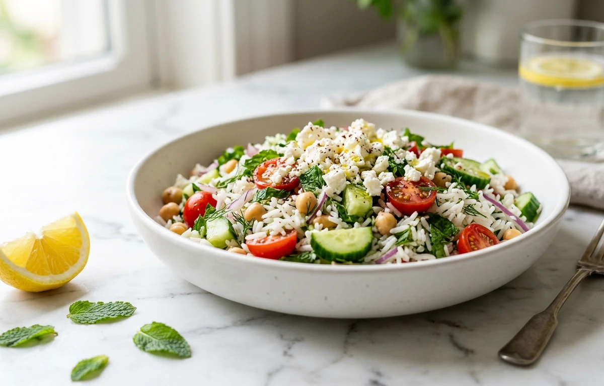 Cooling Cucumber & Rice Salad