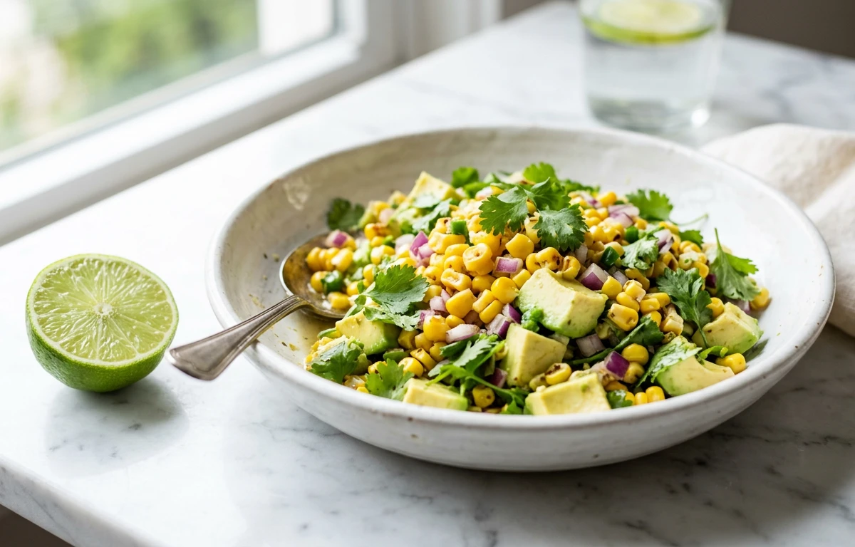 Corn and Avocado Salsa with a Hint of Chili