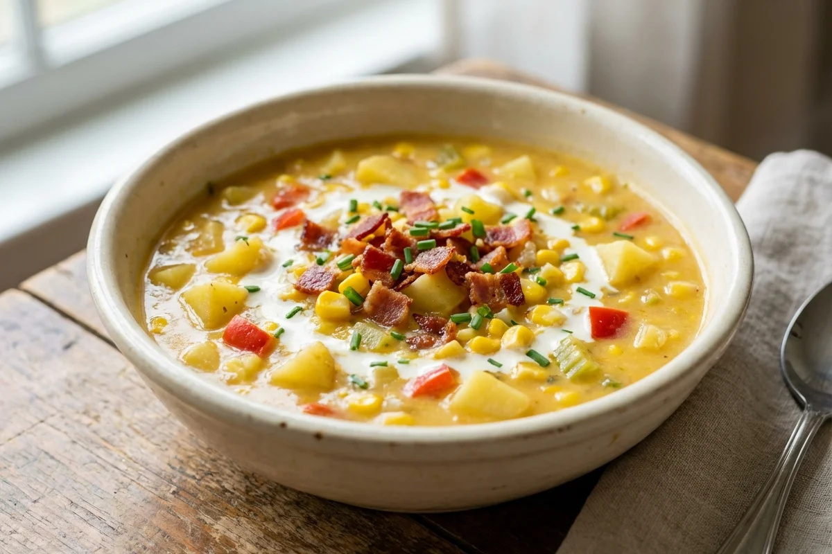 Corn Chowder with Bacon