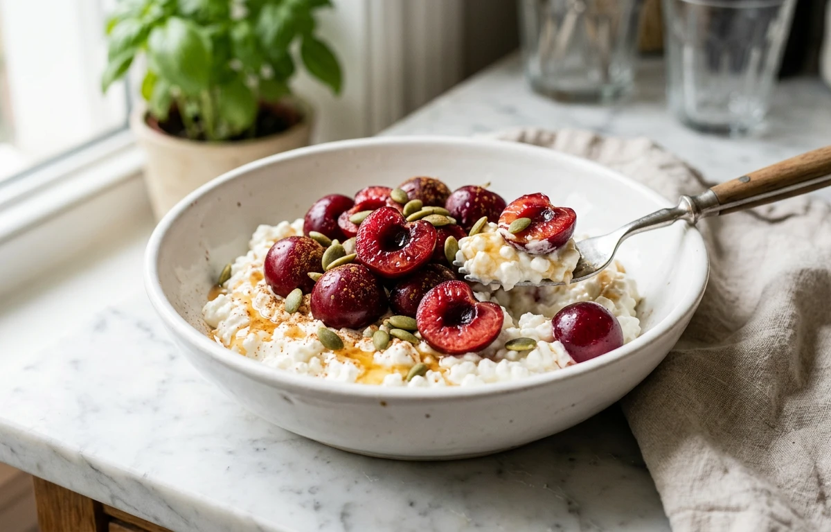 Cottage Cheese & Cherry Bowl