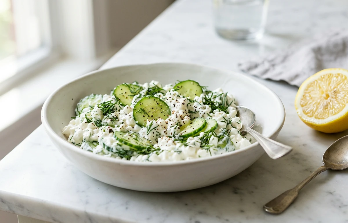 Cottage Cheese & Cucumber Salad