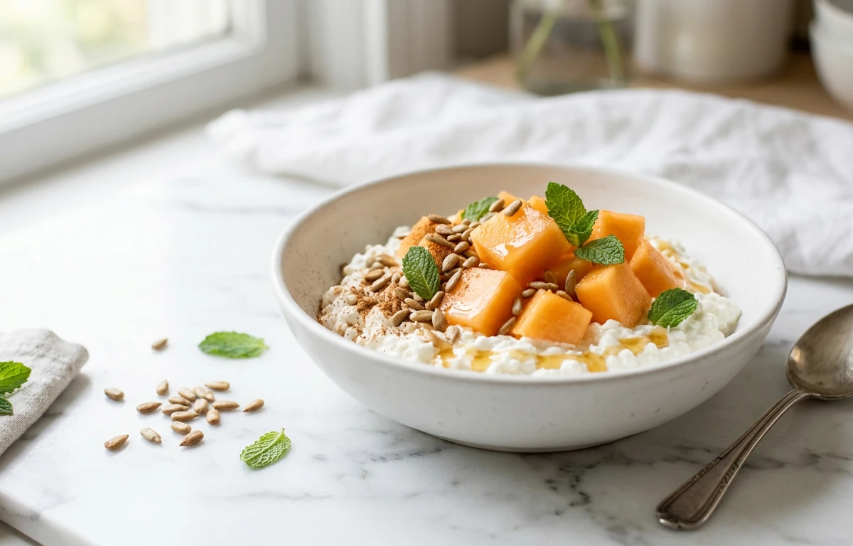 Cottage Cheese & Melon Bowl