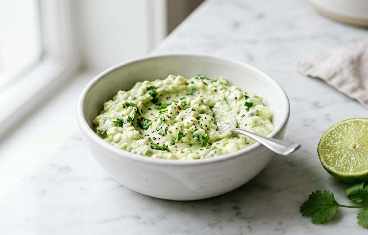 Creamy Avocado & Herb Cottage Cheese Dip