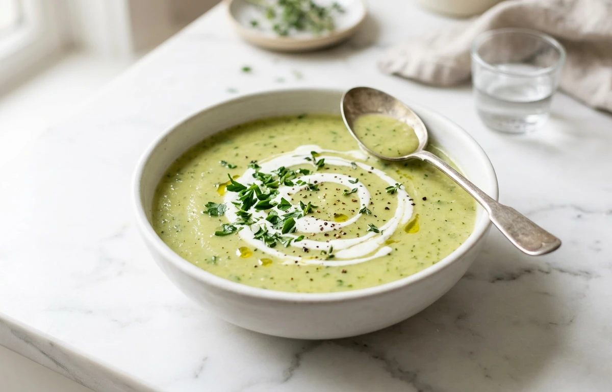 Creamy Blended Zucchini Soup