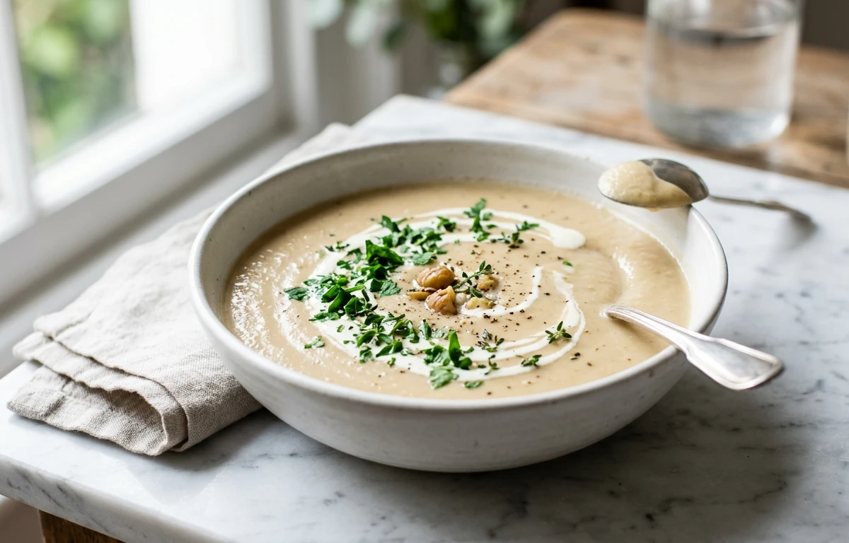 Creamy Chestnut & Parsnip Soup