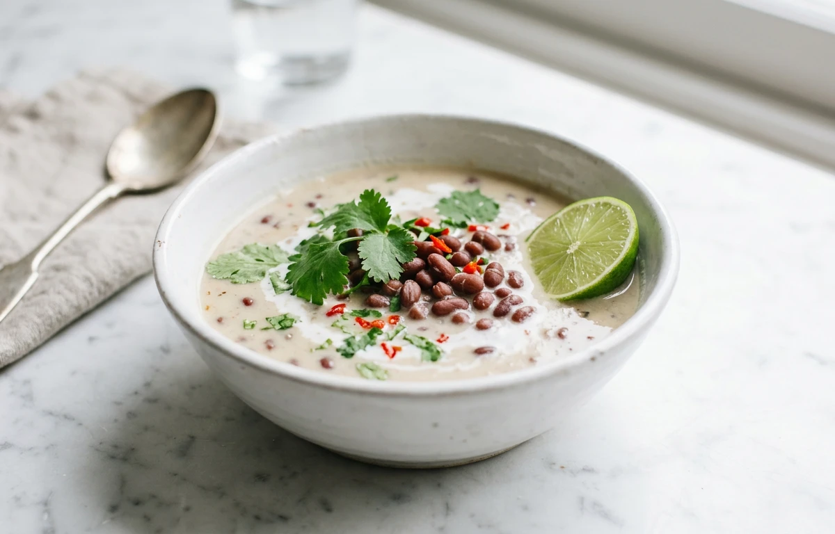 Creamy Coconut & Adzuki Bean Soup
