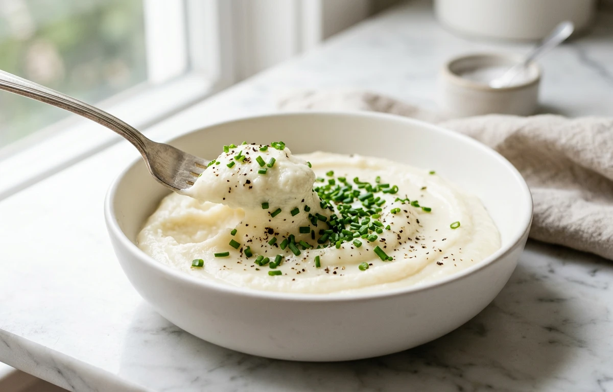 Creamy Garlic Cauliflower Mash