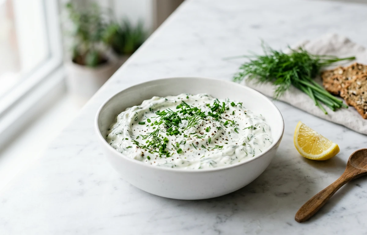Creamy Herb & Garlic Skyr Dip